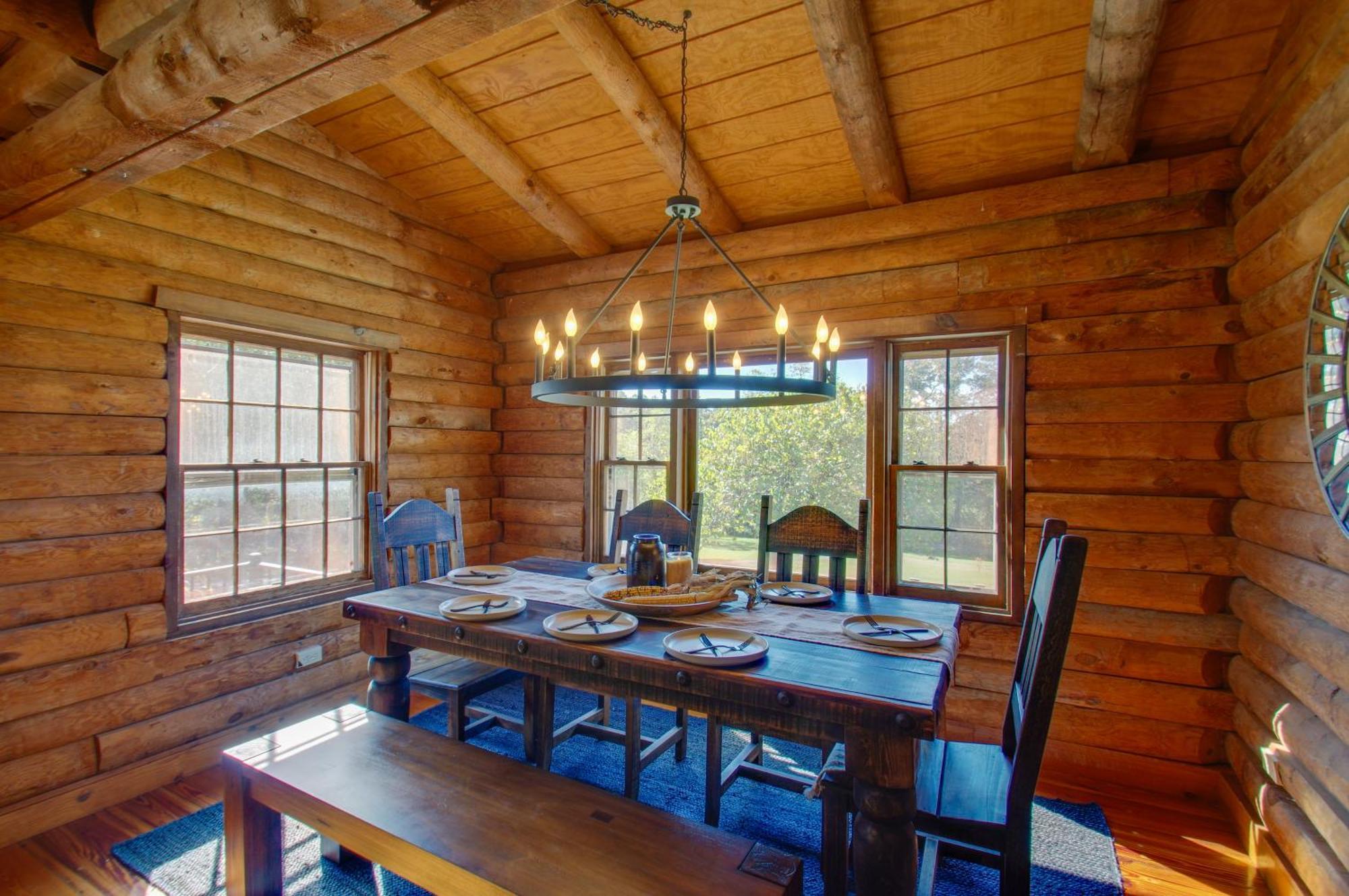 Cozy Log Cabin Getaway With Fire Pit And 3 Acres! Ruckersville 외부 사진
