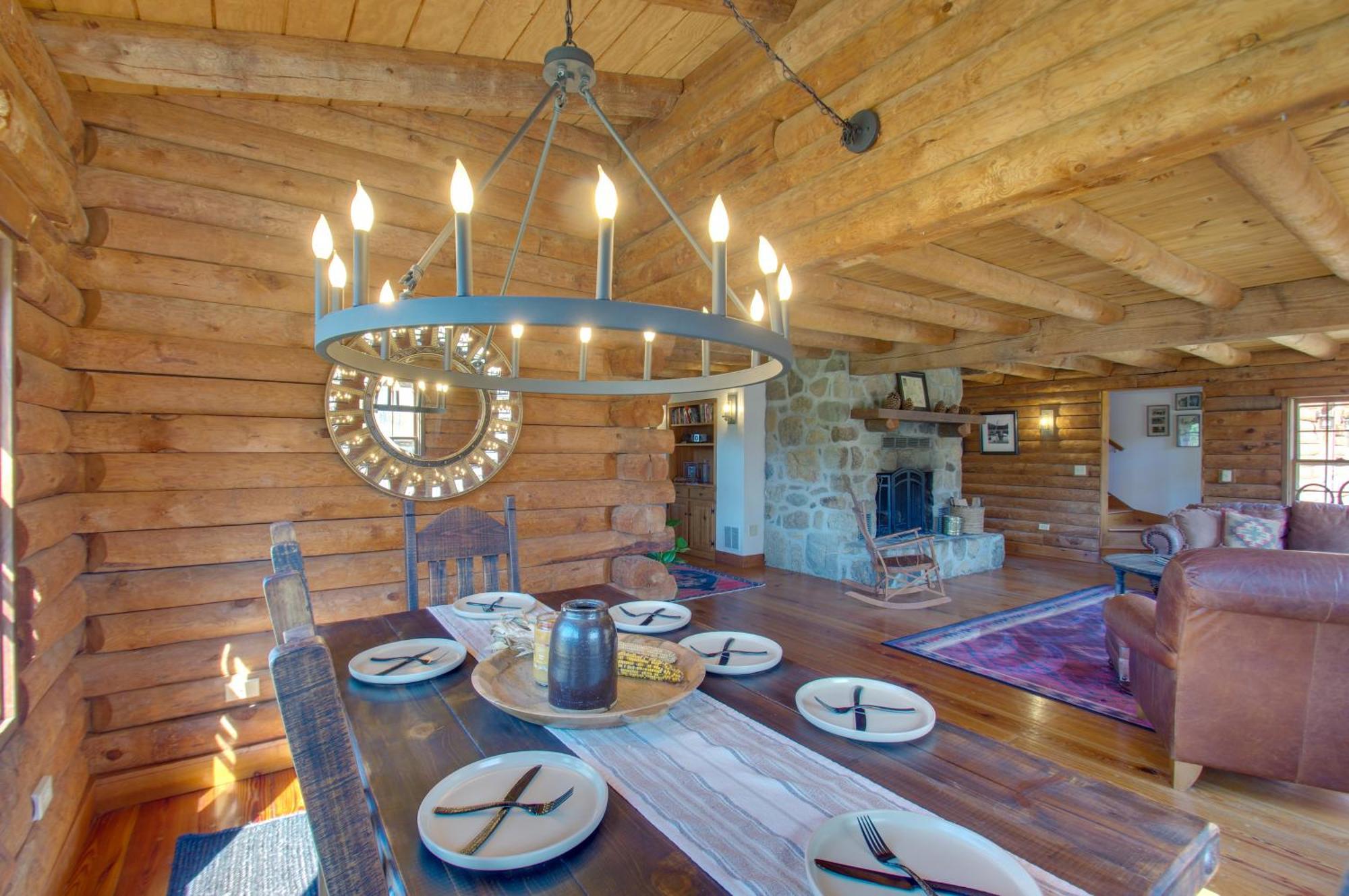 Cozy Log Cabin Getaway With Fire Pit And 3 Acres! Ruckersville 외부 사진