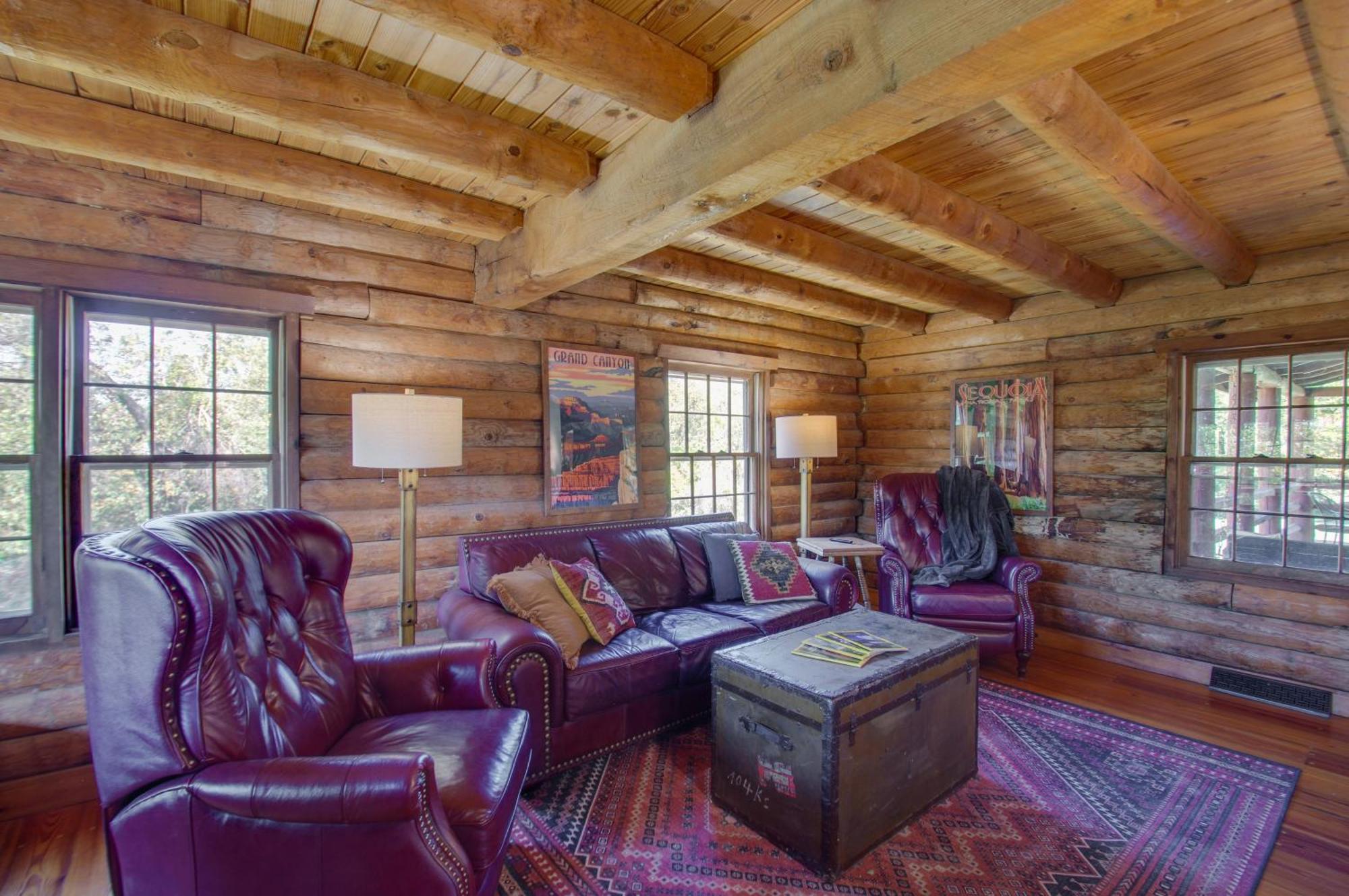 Cozy Log Cabin Getaway With Fire Pit And 3 Acres! Ruckersville 외부 사진